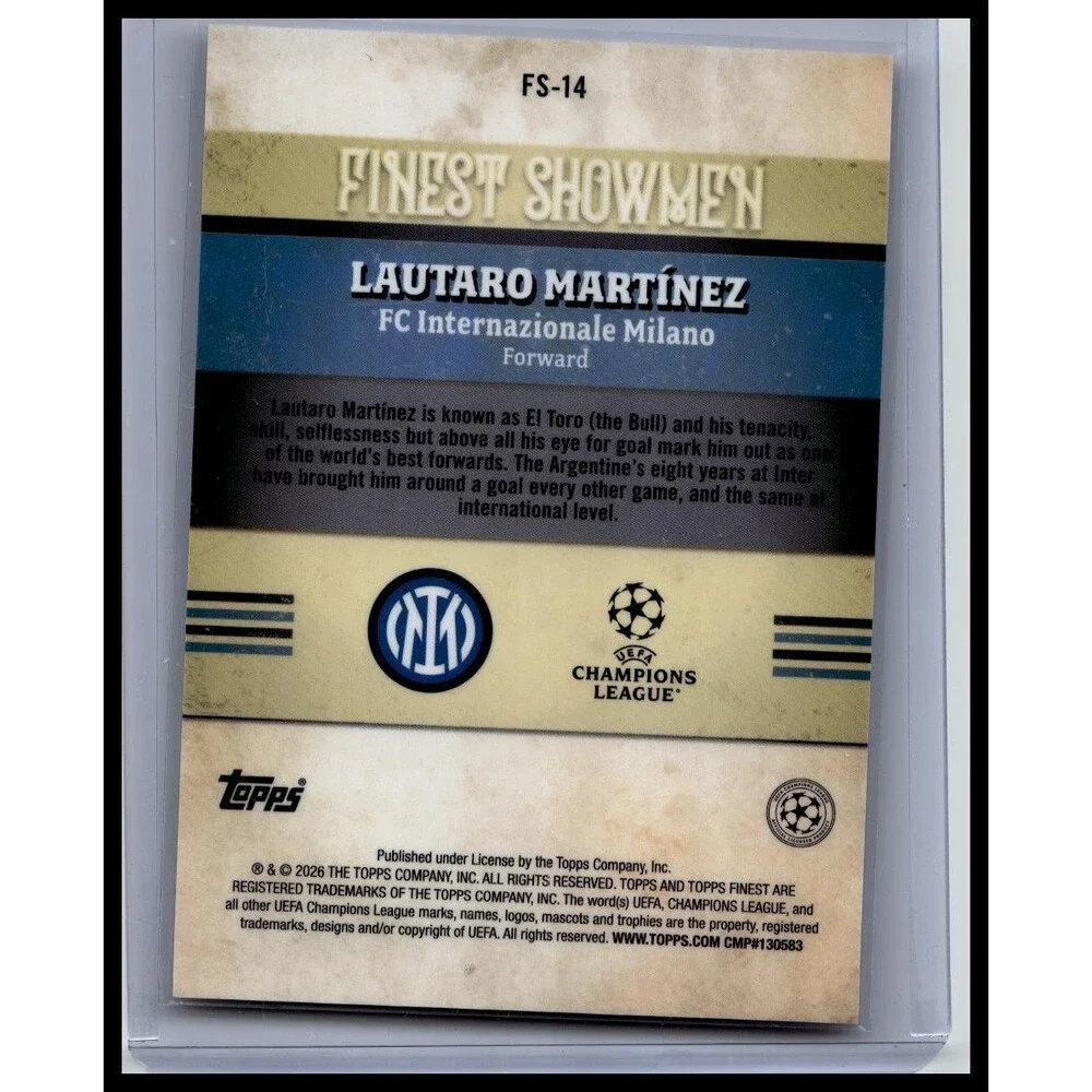 2025-26 Finest UEFA Club Competitions } Lautaro Martínez Finest Showmen
